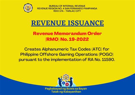 BIR Revenue District Office No. 17A .